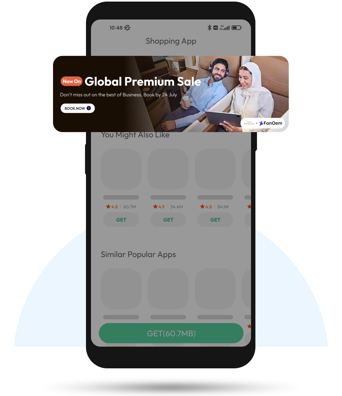 Aura app store banners