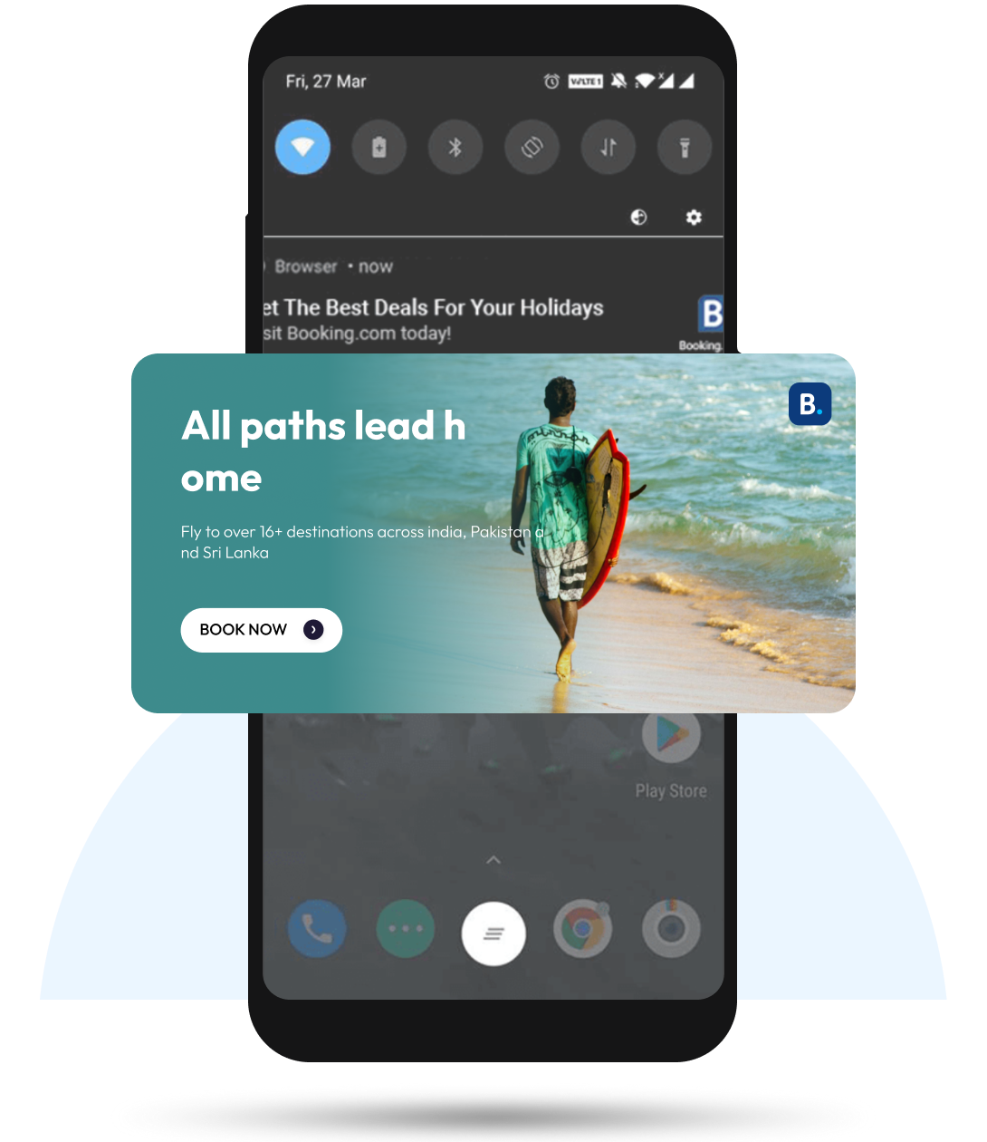 Aura notification ads